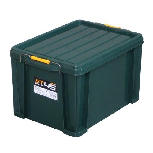 JEJアステージ 収納ボックス 日本製 STボックス #45 積み重ね ダークグリーン 防災 幅38...