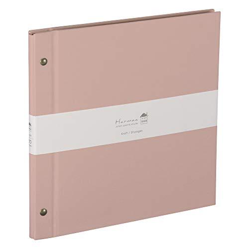 ナカバヤシ Harmaa（ハルマー） 外ビス式アルバム デミサイズ A-HRD-201-P ピンク
