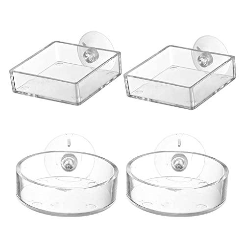 RICISUNG 4個セット 水槽用 フードフィーダー 給餌器 水槽 フィーダーカップ フィーダー ...