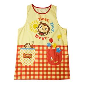 丸眞 エプロン おさるのジョージ 大人用 こんにちはジョージ H84×W61.5cm 大人用 薄手 保育園 保育士 幼稚園 4765005300