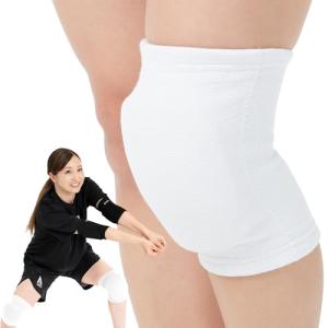 D&M(ディーアンドエム) 膝サポーター バレーボール ニーパッド 膝用 25mm 厚型 パッド付 白 Sサイズ 左右兼用 1個入り 837 大