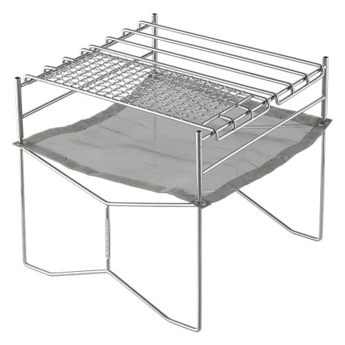 NANGOGEAR（南湖 キャンプ ギア） 焚き火台 ファイヤーピット ステンレスメッシュ ソログリ...