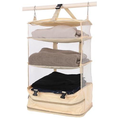 じゃらん掲載LIXIA トラベルポーチ 吊り下げ 旅行 便利グッズ 圧縮 クローゼット 吊り下げポー...