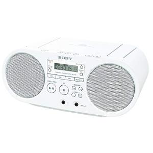 ソニー AUX CDラジオ ZS-S40 : FM/AM/ワイドFM対応 ホワイト ZS-S40 W｜free-store78