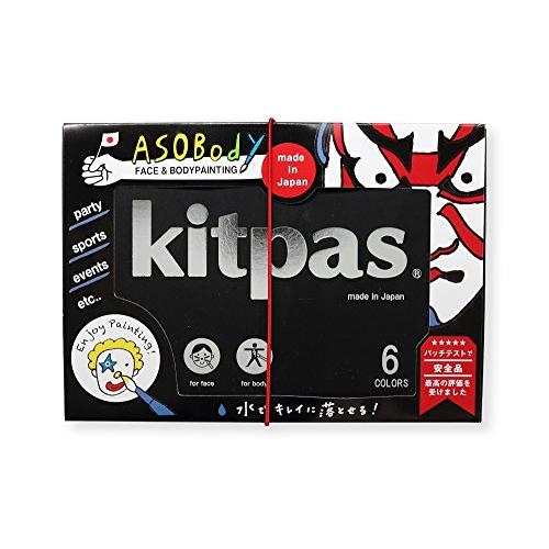 日本理化学 フェイス&amp;ボディペイント キットパスあそボディ 6色パレット ASO-1