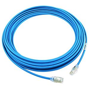 パンドウイット シールド LANケーブル Cat6A 超極細 プロ仕様 1m 青 STP28X1MBU｜free-store78