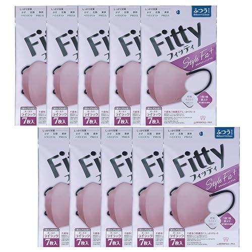 まとめ買いフィッティ スタイルフィットプラス 立体 オールドライラック×ブラック ふつう 7枚入 1...