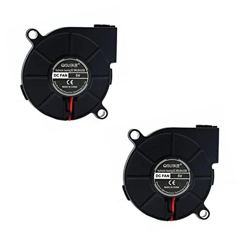 PENGLIN DCブロアファン 2個 5015 5cm ブラシレス 静音 冷却ファン 遠心ターボブ...