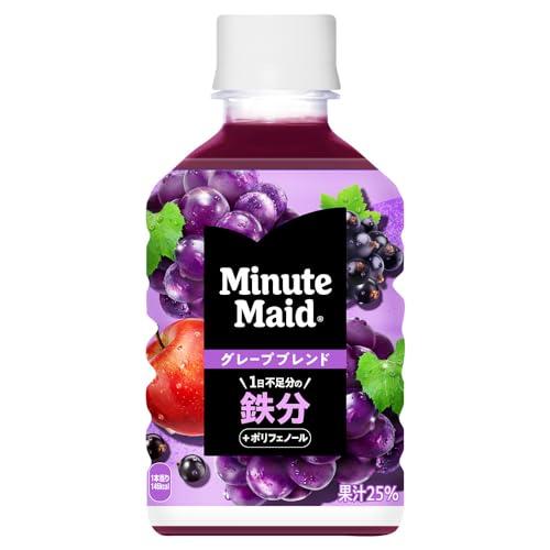 コカ・コーラ ミニッツ メイド ぎゅっ とフルーツ グレープブレンド×鉄分280mlPET ×24本