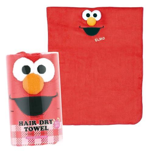 スケーター(Skater) 吸水 速乾 ヘアドライタオル エルモ セサミストリート 縦40×横100...