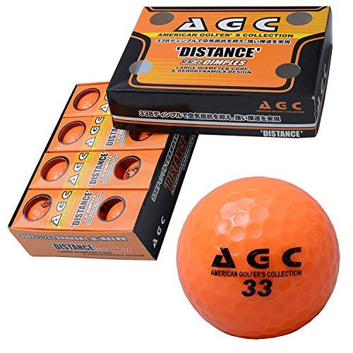 LEZAX(レザックス) ゴルフボール AGC 2ピース 1ダース(12個入り) ネオンオレンジ A...