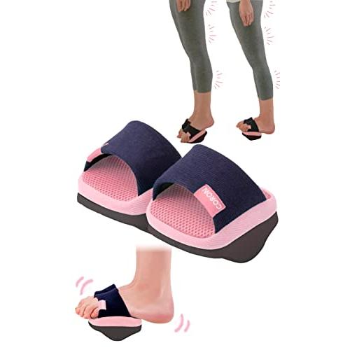 TraEn230 バランスボード 足痩せ 足の筋肉を鍛える器具 o脚矯正スリッパ 内転筋トレーニング...