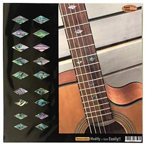 Traditional ダイヤモンド (アバロンMIX) ポジションマーク ギター ベース ウクレレ インレイステッカー｜FREE-Store