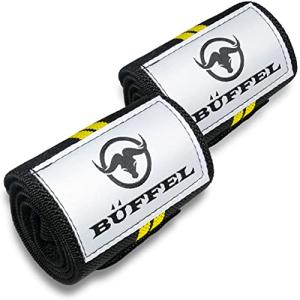 BUFFEL (バッフェル) リストラップ 手首サポーター ウェイトトレーニング 2枚組 60cm×8cm 筋トレ、リストストラップ、手首固定、｜free-store78