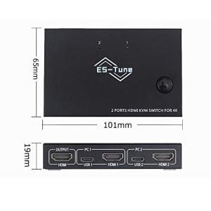 ES-Tune KVM切替器 2入力1出力 H...の詳細画像5