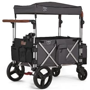 Feemom ベビーカー 二人乗りベビーカー ベビーカーワゴン 双子用ベビーカー ツインカート 屋根付き アウトドアワゴン 多人用 キャリーワゴ