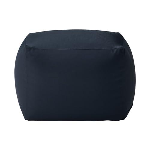 無印良品 体にフィットするソファ・小専用ポリエステル平織カバー ネイビー 幅45×奥行45×高さ33...