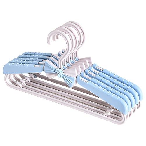 Orirya ハンガー ズボンハンガー 洗濯ハンガー かたくずれ防止 かわいい蝶結び付き 伸縮式 ベ...