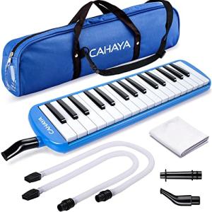 CAHAYA Melodica 鍵盤ハーモニカ 32鍵  FDA認証取得  最新2Way仕様 立奏卓奏 手提げ 肩掛け メロディー ピアノ 32｜free-store78