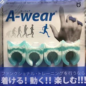 A-wear指サック フリーサイズ (クリアエメラルド×ホワイト)｜free-store78