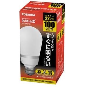 東芝 ネオボールZ 電球形蛍光ランプ 電球100ワットタイプ 電球色 EFA25EL/22｜free-store78