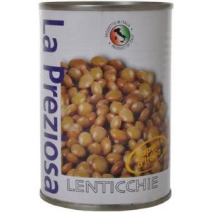 ラ・プレッツィオーザ レンティル（レンズ豆）水煮缶400g