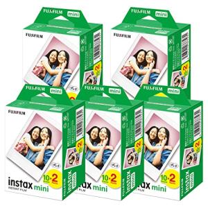 富士フィルム チェキフイルム instax mini カラー 2パック品 JP2(20枚入り)×5個...