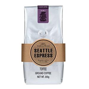 フレーバーコーヒー トフィー(粉)200g シアトルエスプレス Seattle Espress Flavor Coffee Toffee Gro