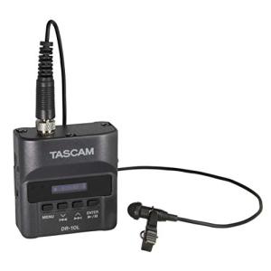 TASCAM(タスカム) DR-10L ピンマイクレコーダー 黒 Youtube 音声収録 インターネット配信 ポッドキャスト 動画撮影 Vlo