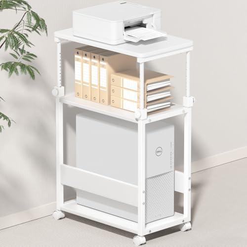 幅35×奥行60×高さ67.5〜95cmパソコンワゴン 昇降式 PCゲーミング cpuスタンド TT...