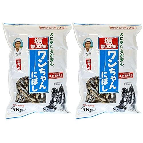 株式会社サカモト 【国産 塩無添加】 ワンちゃんにぼし 1kgX2袋セット