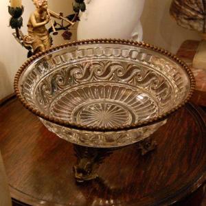 アンティーク BACCARAT MOULURE RUSSE 大鉢 バカラ｜free-style-antiques