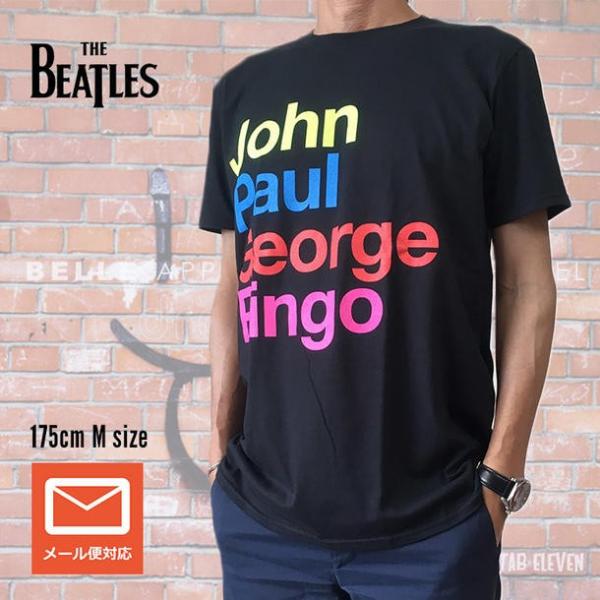 The Beatles Tシャツ メンズ John Paul George Ringo カラフル バ...