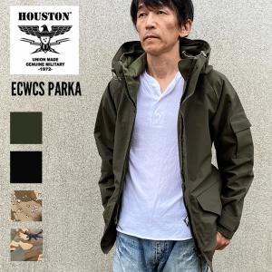 ECWCS パーカー HOUSTON ヒューストン ジャケット gen1 parka ナイロン 軍物 ミリタリージャケット カモフラージュ ブラック L XL