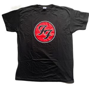 Foo Fighters フー・ファイターズ Tシャツ FF ロゴTシャツ ブラック メンズ ロック...