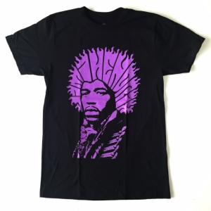 Jimi Hendrix ジミー・ヘンドリックス サイケデリック文字 ブラック Tシャツ　｜free-style