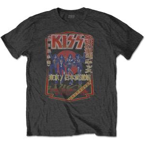 KISS キッス Tシャツ キス 日本武道館 1978 ブラック バンドＴ ロックTシャツ 正規品 送料無料｜free-style