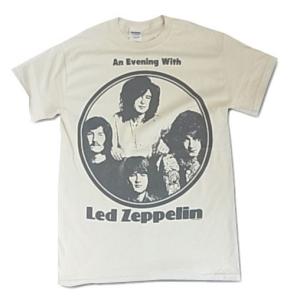 Led Zeppelin レッド・ツェッペリン Tシャツ An EverithingWith" ベージュ メンズ バンドTシャツ ロックTシャツ｜free-style