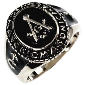 超希少新品 フリーメーソン FREE MASON フリーメイソン カレッジリング