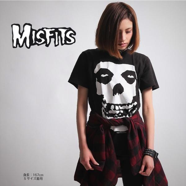 MISFITS ミスフィッツ Tシャツ LOGO ブラック メンズ バンドTシャツ ロックTシャツ ...