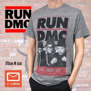 メンズ Tシャツ RUN DMC ランディエムシー  メンズ ヘザーグレー 送料無料 バンドTシャツ｜free-style