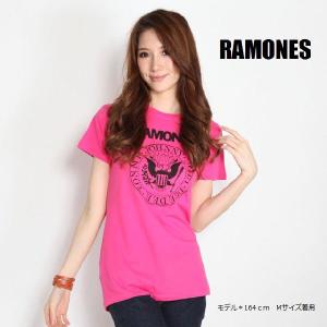 RAMONES ラモーンズ SEAL MARKEY PINK　 レディース Tシャツ｜free-style