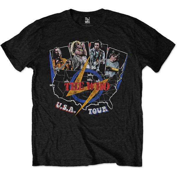 the WHO ザ・フー USA TOUR Tシャツ ROCK 限定Tシャツ バンドTシャツ ロック...