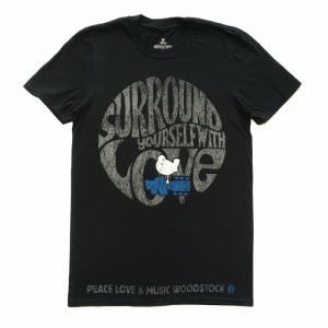 WOODSTOCK '69 ウッドストック with LOVE チャコールグレー ロックTシャツ　｜free-style