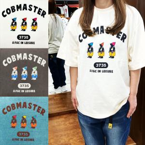 COBMASTER サウナ ベアー ピグメント ビッグTEE ☆ コブマスター BIG Tシャツ くま クマ 熊 カレッジ ロゴ プリント メンズ｜Free Way joetsu