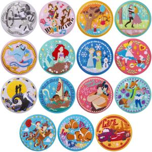 2026年12月発売予定 予約 BOX販売/12個セット Disney Characters 刺繍缶バッジビスケット3 ビスケット 食玩 ボックス ディズニーキャラクターズ