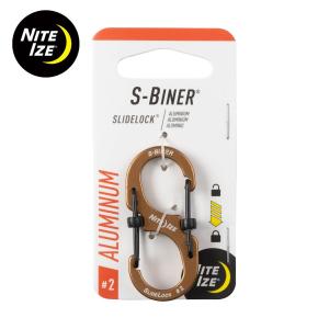 NiteIze エスビナースライドロックアルミニウム#2 コヨーテ
