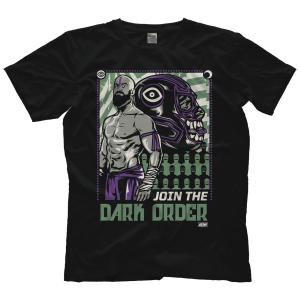 AEW ダーク・オーダー Tシャツ「THE DARK OREDR Join The Dark Order（EVIL UNO & STU GREYSON） Tシャツ」AEW アメリカ 直輸入Tシャツ《日本未発売品》｜freebirds