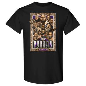 AEW 特番『DYNASTY ダイナスティ 2024』（4・21セントルイス大会）大会記念 Tシャツ 日本国内未発売 アメリカ直輸入プロレスTシャツ オカダカズチカ対PAC｜freebirds