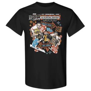 AEW プロレス Tシャツ（アメリカ直輸入）AEW特番『Double Or Nothing 2024』（5・26ラスベガス）オスプレイ対ストロング Tシャツ 日本国内未発売輸入Tシャツ｜freebirds